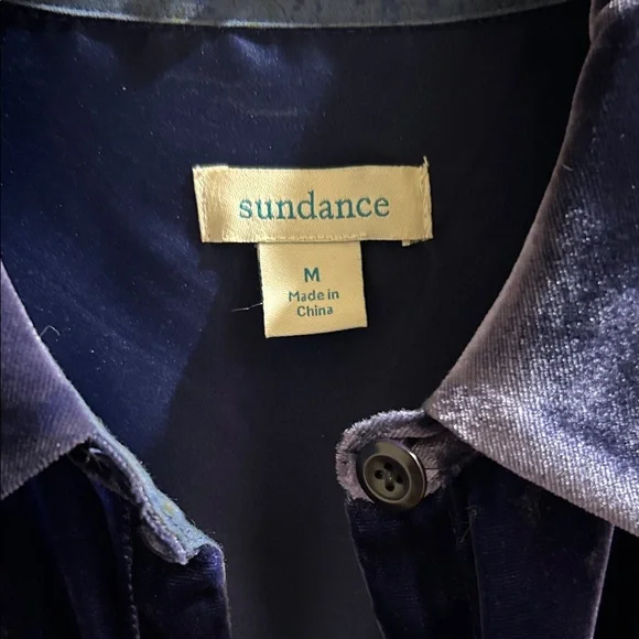 Sundance Midnight Blue Velvet Shirt - Picture 2 of 5